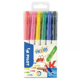   Filctoll készlet, 0,39-0,7 mm, törölhető, PILOT "Frixion Colors", 6 különböző szín