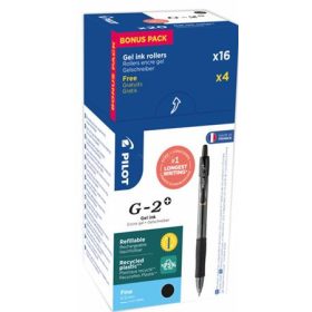   Zseléstoll, 0,25 mm, nyomógombos, PILOT "G-2", 20 db, fekete