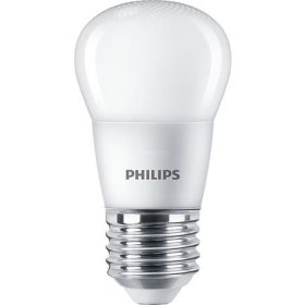   LED izzó, E27, kisgömb, P45, 5W, 470lm, 2700K, PHILIPS "CorePro"