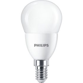   LED izzó, E14, kisgömb, P48, 7W, 806lm, 2700K, PHILIPS "CorePro"