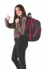 Hátizsák, 2in1, notebook tartóval és audió csatlakozóval, PULSE "Teens", pink-fekete