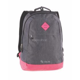   Hátizsák, notebook tartóval, PULSE "Bicolor", szürke-pink