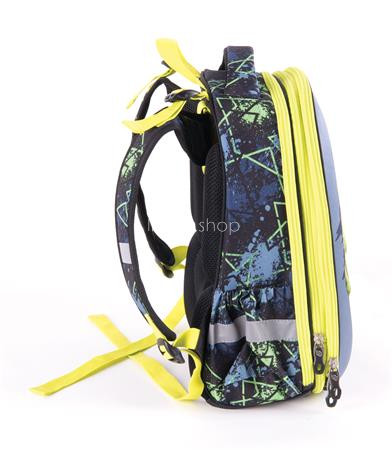 Hátizsák, anatómiai, PULSE "Anatomic Cube T-Rex", fekete-zöld