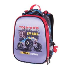   Hátizsák, anatómiai, PULSE "Anatomic Cube Off-Road", fekete-piros