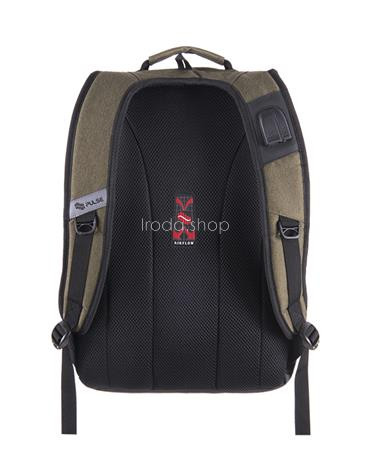 Hátizsák, notebook tartóval, PULSE "Bicolor Olive", zöld