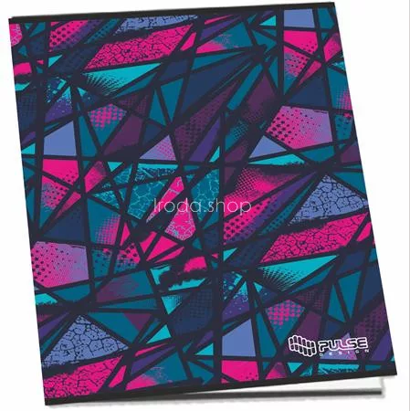 Füzet, tűzött, A4, kockás, 52 lap, PULSE "Girls"