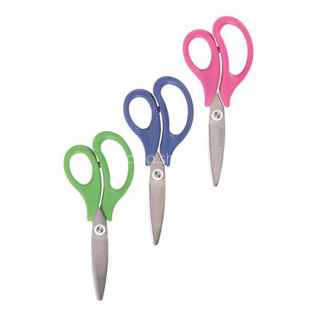 Olló display, iskolai, 14,5 cm, PLUS "Fitcut Smart", 3 különböző szín