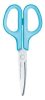 Olló, általános, balkezes, 17,5 cm, PLUS "Fitcut Curve", világoskék
