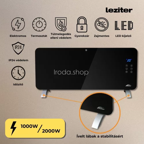 Hekla elektromos fűtőtest 1000W/2000W