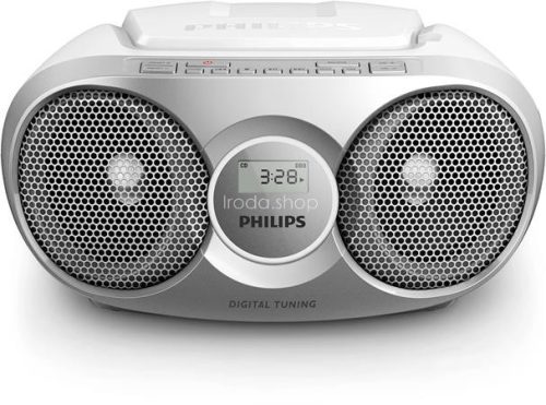 Rádió, CD-lejátszóval, PHILIPS "AZ215", ezüst