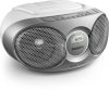 Rádió, CD-lejátszóval, PHILIPS "AZ215", ezüst