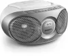 Rádió, CD-lejátszóval, PHILIPS "AZ215", ezüst