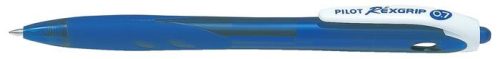 Golyóstoll, 0,22 mm, nyomógombos, PILOT "Rexgrip", kék