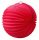 Lampion, kerek, 22 cm, piros