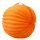 Lampion, kerek, 22 cm, narancs