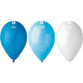 Léggömb, vegyes fiús színek, 26 cm, kék