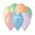 Léggömb, 26 cm, vegyes pasztel színekben