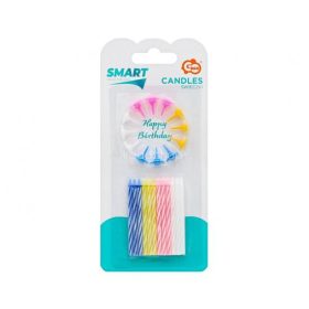 Gyertya, születésnapi, 24+12 db tartó