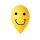 Léggömb, 30 cm, smiley, sárga
