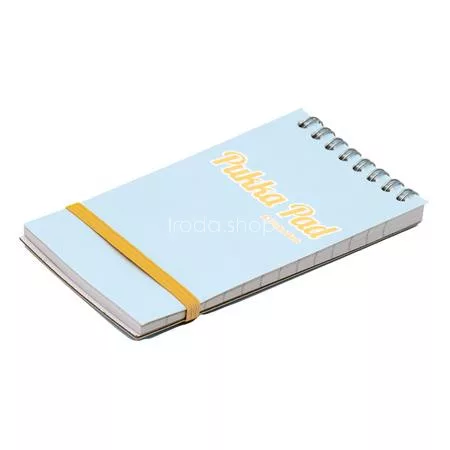 Jegyzetfüzet, spirálozott, A7, vonalas, 50 lap, PUKKA PAD "Pastel", vegyes színek