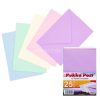 Boríték, C6, enyvezett, PUKKA PAD "Pastel", vegyes színek