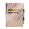 Spirálfüzet, A4, vonalas, elválasztóval, 100 lap, PUKKA PAD "Haze Project Book", vegyes szín