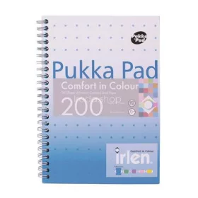   Spirálfüzet, A5, vonalas, 100 lap, PUKKA PAD "Irlen Jotta Turquise"