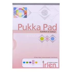   Jegyzettömb, A4, vonalas, 50 lap, PUKKA PAD "Irlen Dyslexia", rózsaszín