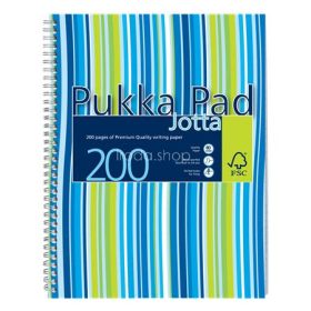   Spirálfüzet, A4+, vonalas, 100 lap, PUKKA PAD "Stripe Jotta"