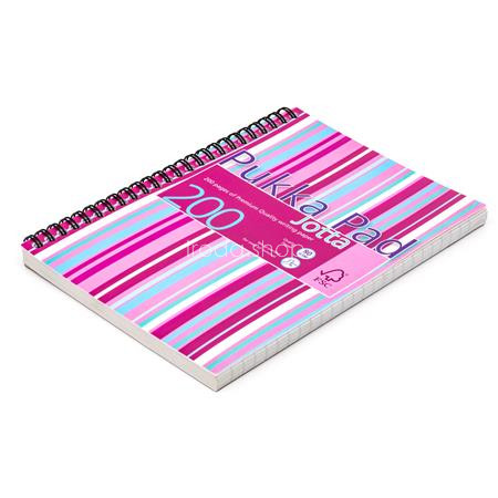 Spirálfüzet, A5, vonalas, 100 lap, PUKKA PAD "Stripe Jotta"