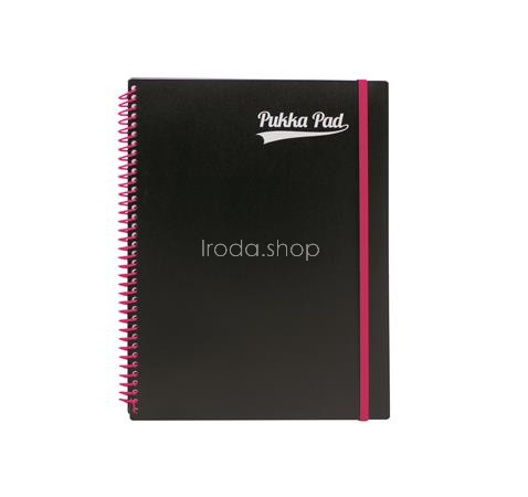 Spirálfüzet, A4+, vonalas, 100 lap, PUKKA PAD, "Neon notepad"
