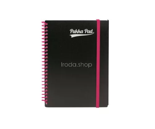 Spirálfüzet, A5, vonalas, 100 lap, PUKKA PAD, "Neon notepad"