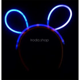 Fejpánt, sötétben világító, műanyag, neon színek