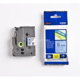   Feliratozógép szalag, 9 mm x 8 m, BROTHER, "TZe-521" kék-fekete
