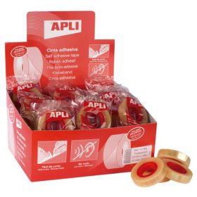   Ragasztószalag, 12 mm x 33 m, APLI "Transparent", átlátszó