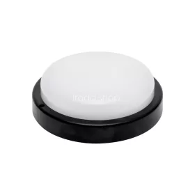   HOME RCC18LEDBK LED-es fali/mennyezeti lámpa, kör alakú, fekete, 18 W, 4000K, 1200 lumen, IP54, kül- és beltéri kivitel