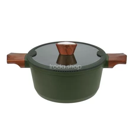 Főzőedény / lábas, fedővel, 24 cm, 4,6L, RESTO "SADR 93703"
