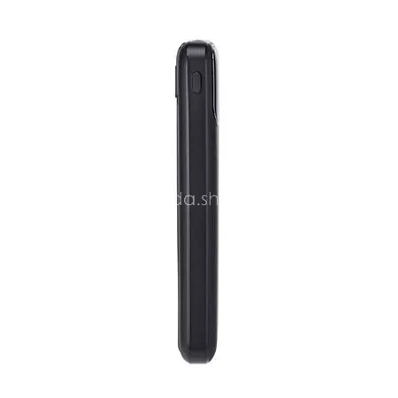 Power bank, beépített kábellel, 10.000mAh, RIVACASE "VA2211", fekete