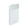 Power bank, beépített kábellel, 10.000mAh, RIVACASE "VA2211", fehér