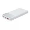 Power bank, beépített kábellel, 10.000mAh, RIVACASE "VA2211", fehér