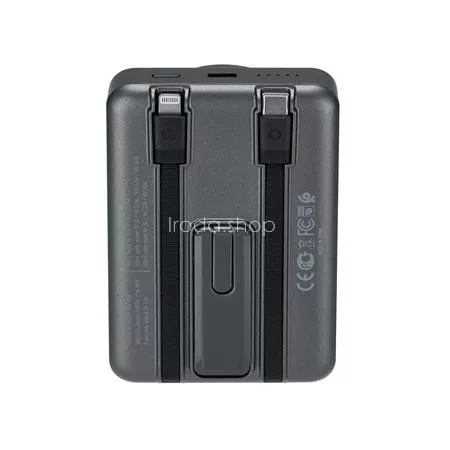 Power bank, mágneses (vezeték nélküli), 10.000mAh, RIVACASE "VA2608"