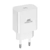 Hálózati töltő, 20W, USB-C, USB-C, USB-C/USB-C töltőkábel, RIVACASE "PS4101", fehér