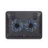 Notebook állvány, hűtőventilátorral, 15,6", RIVACASE "5555", ezüst