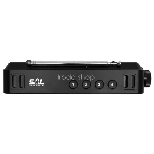 SAL RPR 3LCD táskarádió, AC/DC, AM_FM_SW digitális rádió, ébresztő, AUX, 60 tárolható állomás