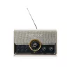 SAL RRT 6B retro táskarádió, multimédia lejátszó, 6 in 1, BT, USB, MicroSD, AUX, FM rádió, kihangosító, beépített mikrofon