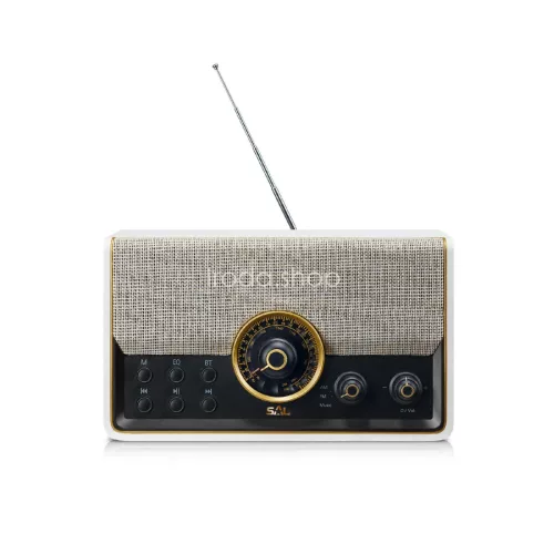 SAL RRT 6B retro táskarádió, multimédia lejátszó, 6 in 1, BT, USB, MicroSD, AUX, FM rádió, kihangosító, beépített mikrofon