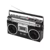 SAL RRT BROOKLYN sztereó kazettás rádiós magnó, Bluetooth, USB, microSD, MP3, felvétel, 4-sávos rádió, multimédia