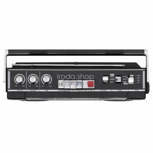 SAL RRT BROOKLYN sztereó kazettás rádiós magnó, Bluetooth, USB, microSD, MP3, felvétel, 4-sávos rádió, multimédia