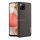 Samsung Galaxy A42 5G / M42 5G SM-A426B / M426B, Műanyag hátlap védőtok + szilikon keret, fényvisszaverő szövet hátlap, rács minta, Dux Ducis Fino, zöld