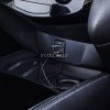 Bluetooth audió adapter kábel, v5.0, 3.5 mm jack csatlakozó, USB csatlakozó, mikrofon, Kihangosított hívás támogatás, spirál kábellel, Baseus BA01, fekete